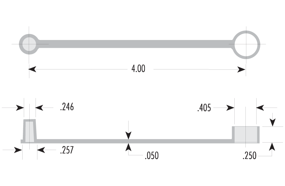 Standard and Tethered Caps R-951 dimensions